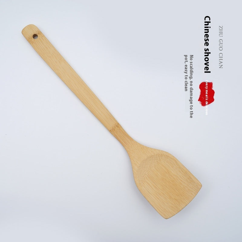 Household High-temperature Resistant Unpainted Bamboo Shovel