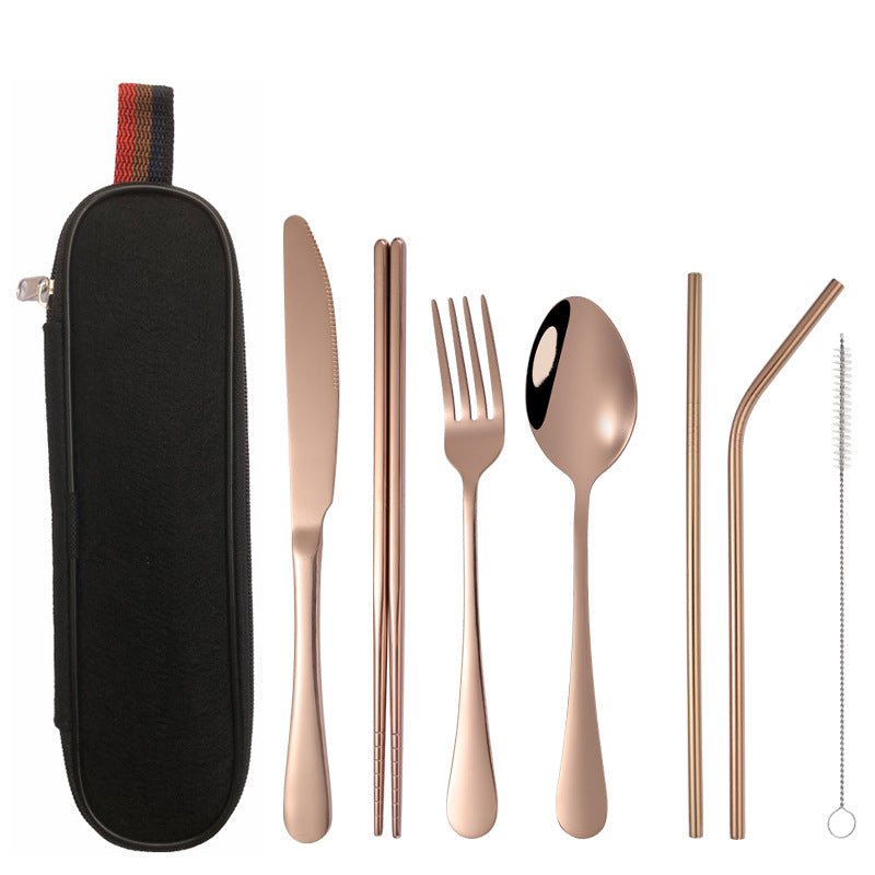 Amazon Cross-border Stainless Steel Cutlery 7-piece Set