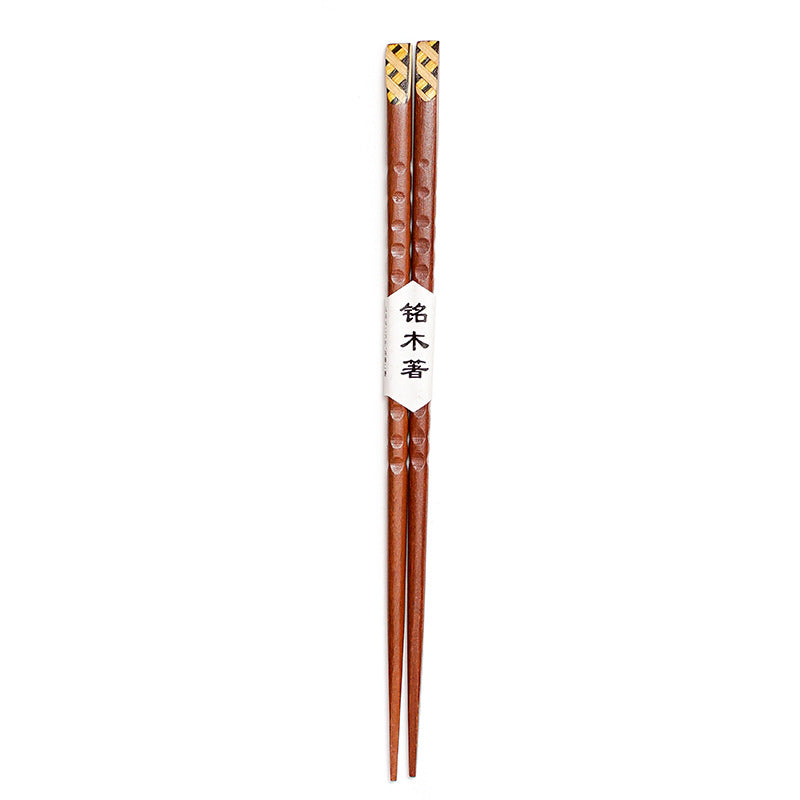 Tortoiseshell Pointed Wooden Chopsticks Cutlery
