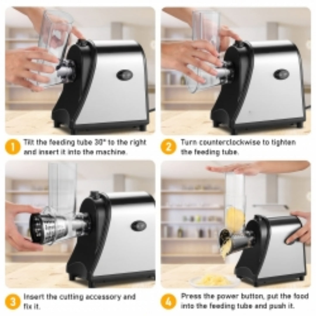1 0 0 0W Electric Grater Vegetable Food Rotary Drum Grater Chopper Slicer MAX CUT