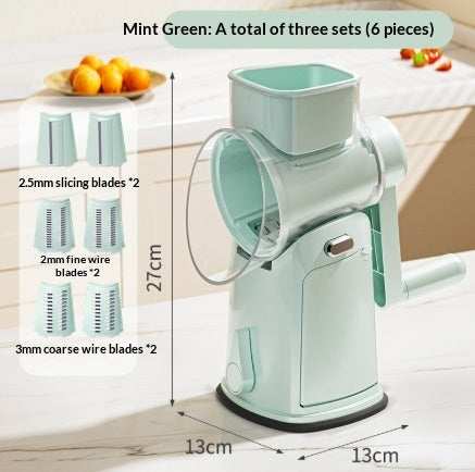 Multi-functional Vegetable Cutter Hand Roller Grater Slicer