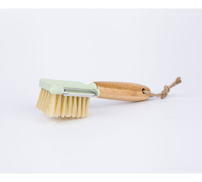 Pure Wood Fruit And Vegetable Brush Stainless Steel Grater