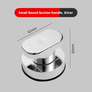 Small round powerful suction cup handle-white-1 pack