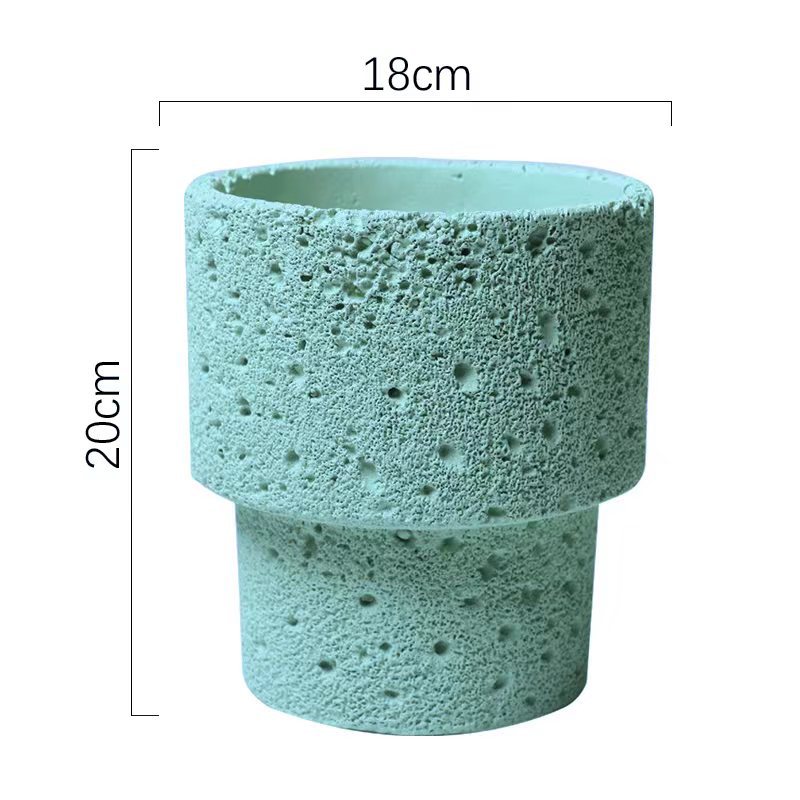 Northern European-style Cement Flower Pot Ceramic Matte Fashion Simple