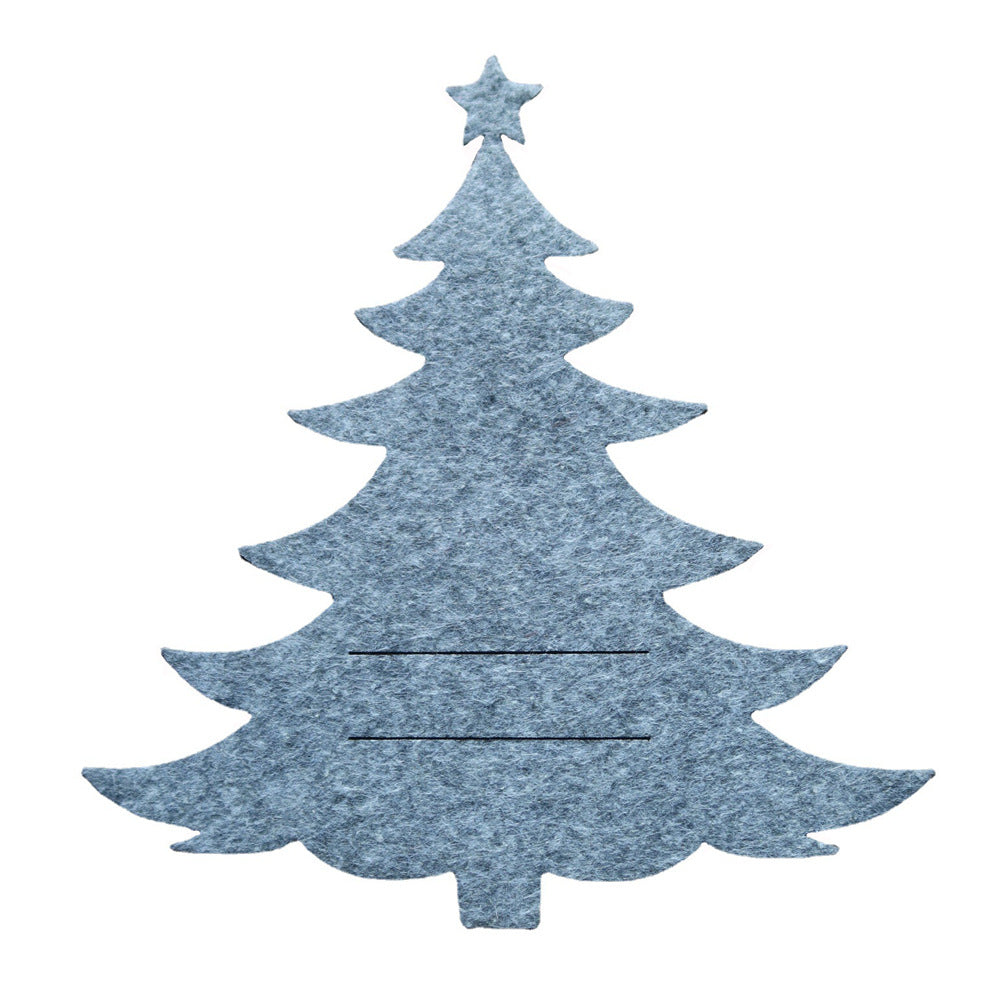 Solid Color Christmas Tree Cutlery Bag Cutlery Cover